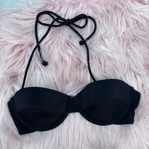 Victoria's Secret Black Convertible Bikini Top - sz 34B